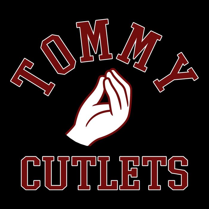 Tommy Cutlets Funny Italian Hand Football Button