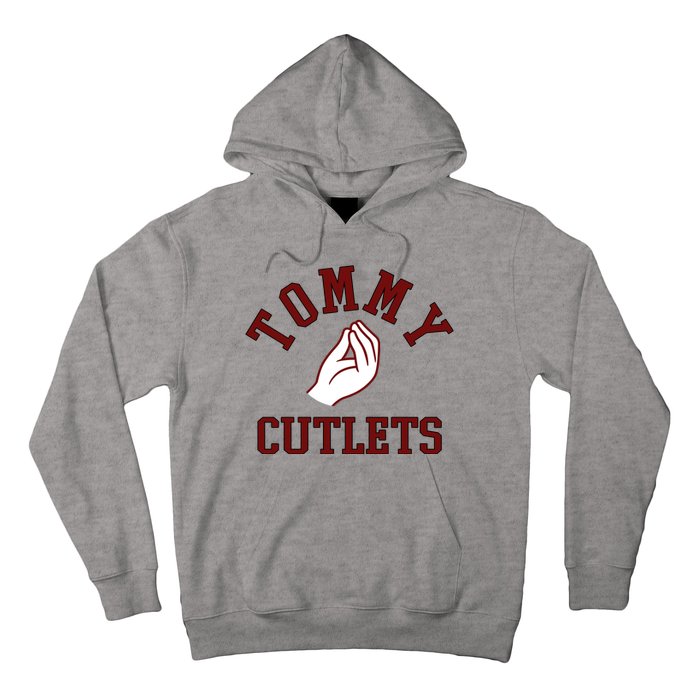 Tommy Cutlets Funny Italian Hand Football Hoodie