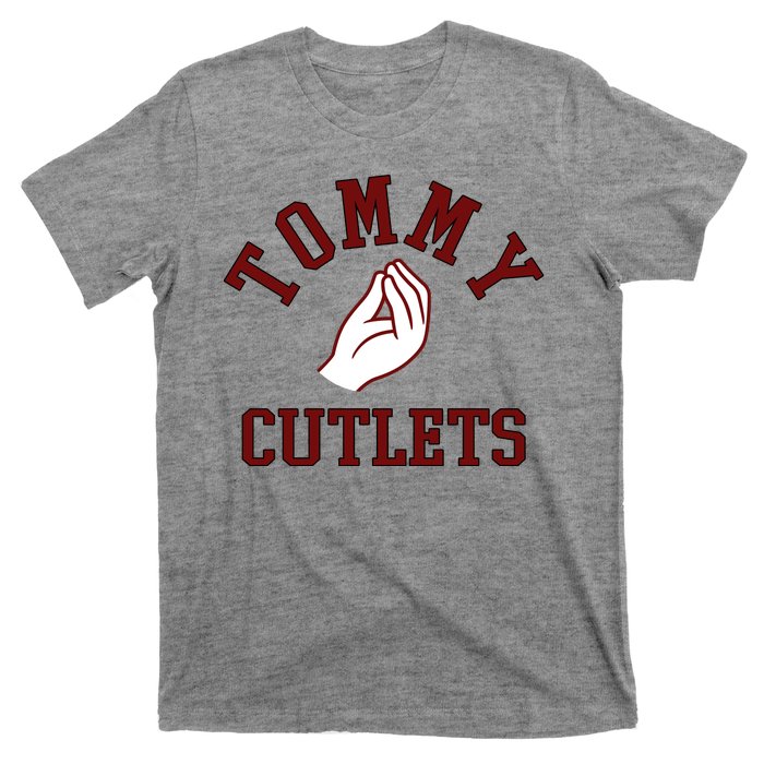 Tommy Cutlets Funny Italian Hand Football T-Shirt