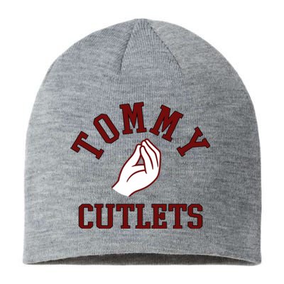 Tommy Cutlets Funny Italian Hand Football Sustainable Beanie