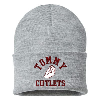 Tommy Cutlets Funny Italian Hand Football Sustainable Knit Beanie