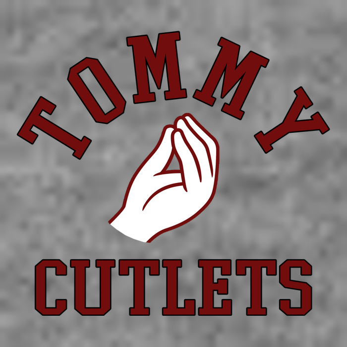 Tommy Cutlets Funny Italian Hand Football Women's V-Neck T-Shirt