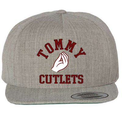 Tommy Cutlets Funny Italian Hand Football Wool Snapback Cap