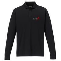 Thefigen Crea Fx Logo Performance Long Sleeve Polo