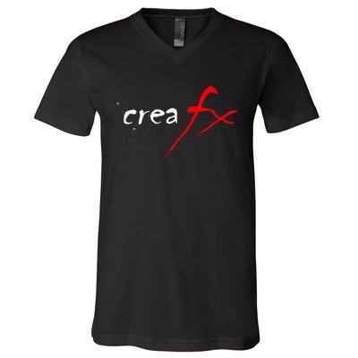 Thefigen Crea Fx Logo V-Neck T-Shirt