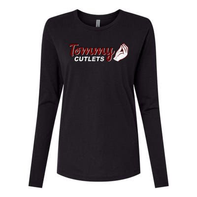 Tommy Cutlets Football Quarterback Funny Vintage Womens Cotton Relaxed Long Sleeve T-Shirt