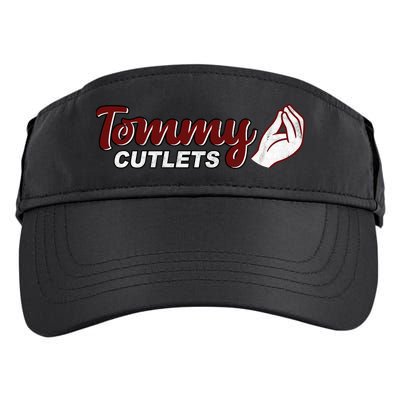 Tommy Cutlets Football Quarterback Funny Vintage Adult Drive Performance Visor