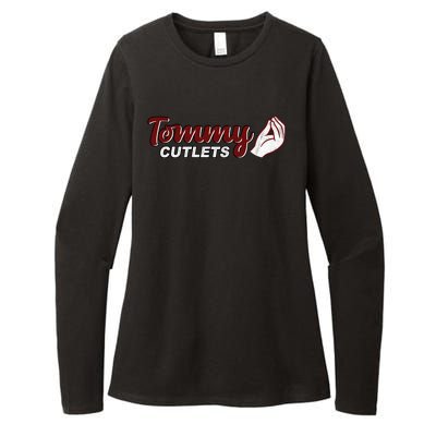 Tommy Cutlets Football Quarterback Funny Vintage Womens CVC Long Sleeve Shirt