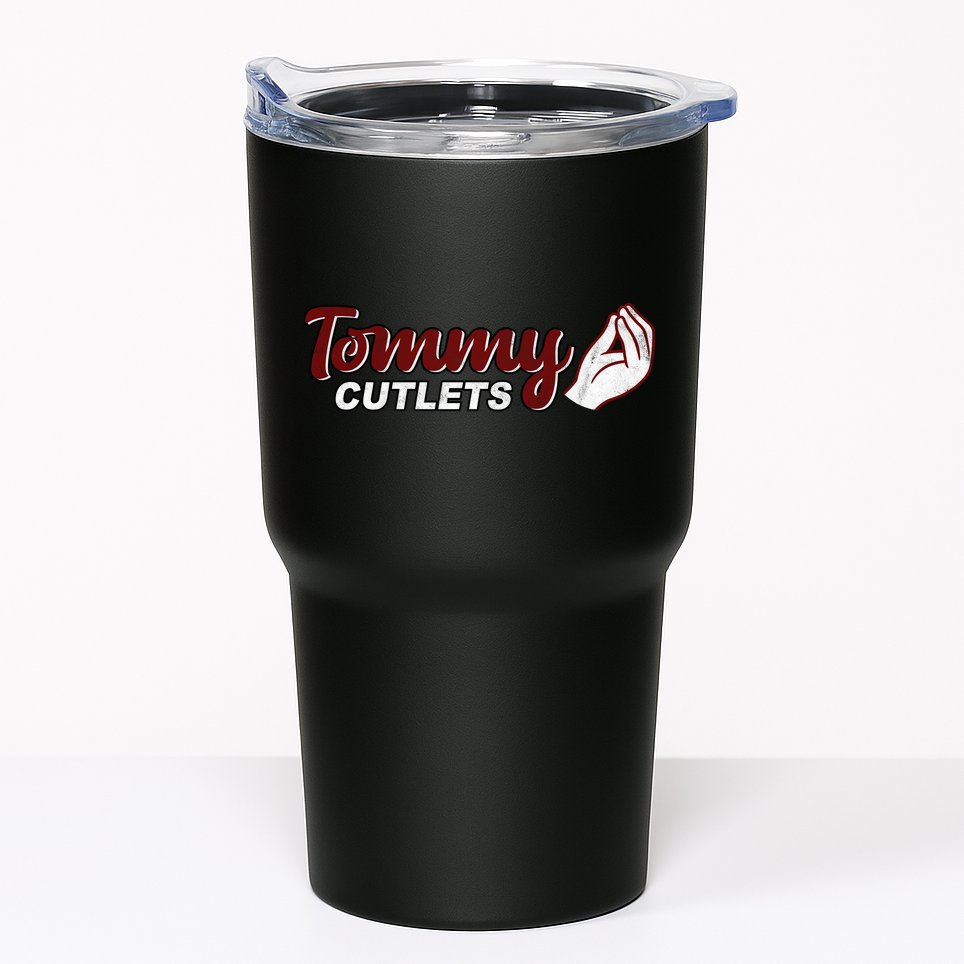 Tommy Cutlets Football Quarterback Funny Vintage Tumbler