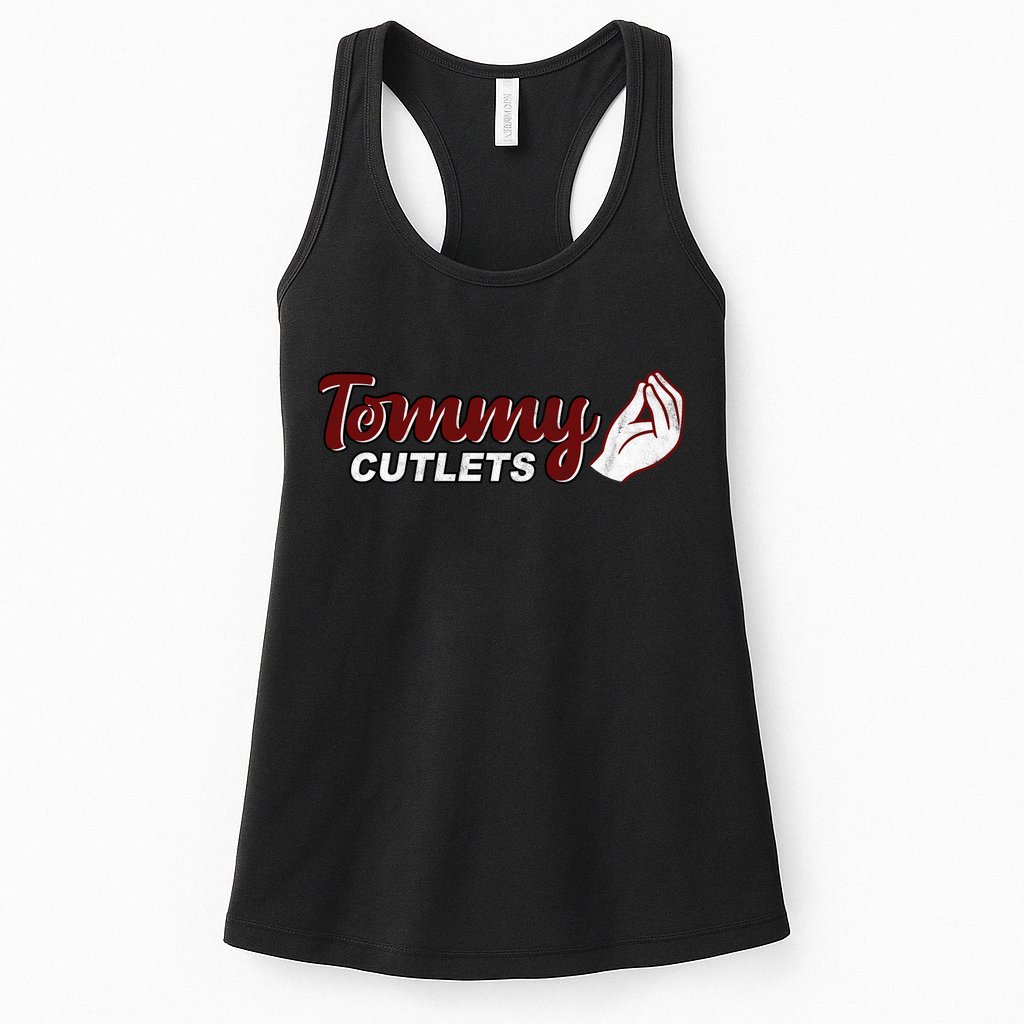 Tommy Cutlets Football Quarterback Funny Vintage Womens Tank Top
