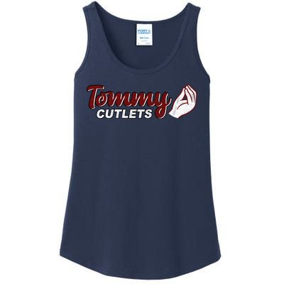 Tommy Cutlets Football Quarterback Funny Vintage Ladies Essential Tank