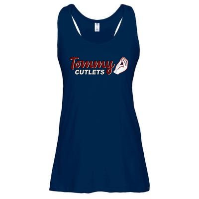 Tommy Cutlets Football Quarterback Funny Vintage Ladies Essential Flowy Tank