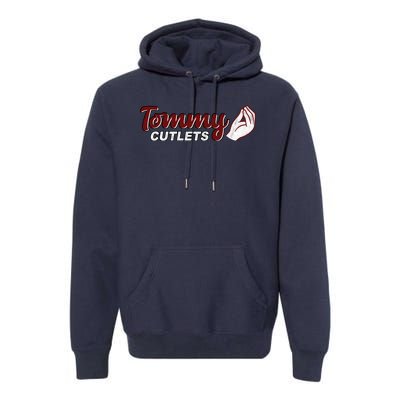 Tommy Cutlets Football Quarterback Funny Vintage Premium Hoodie