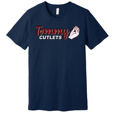 Tommy Cutlets Football Quarterback Funny Vintage Premium T-Shirt