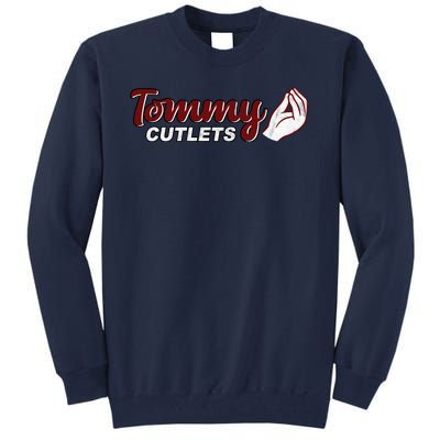 Tommy Cutlets Football Quarterback Funny Vintage Tall Sweatshirt