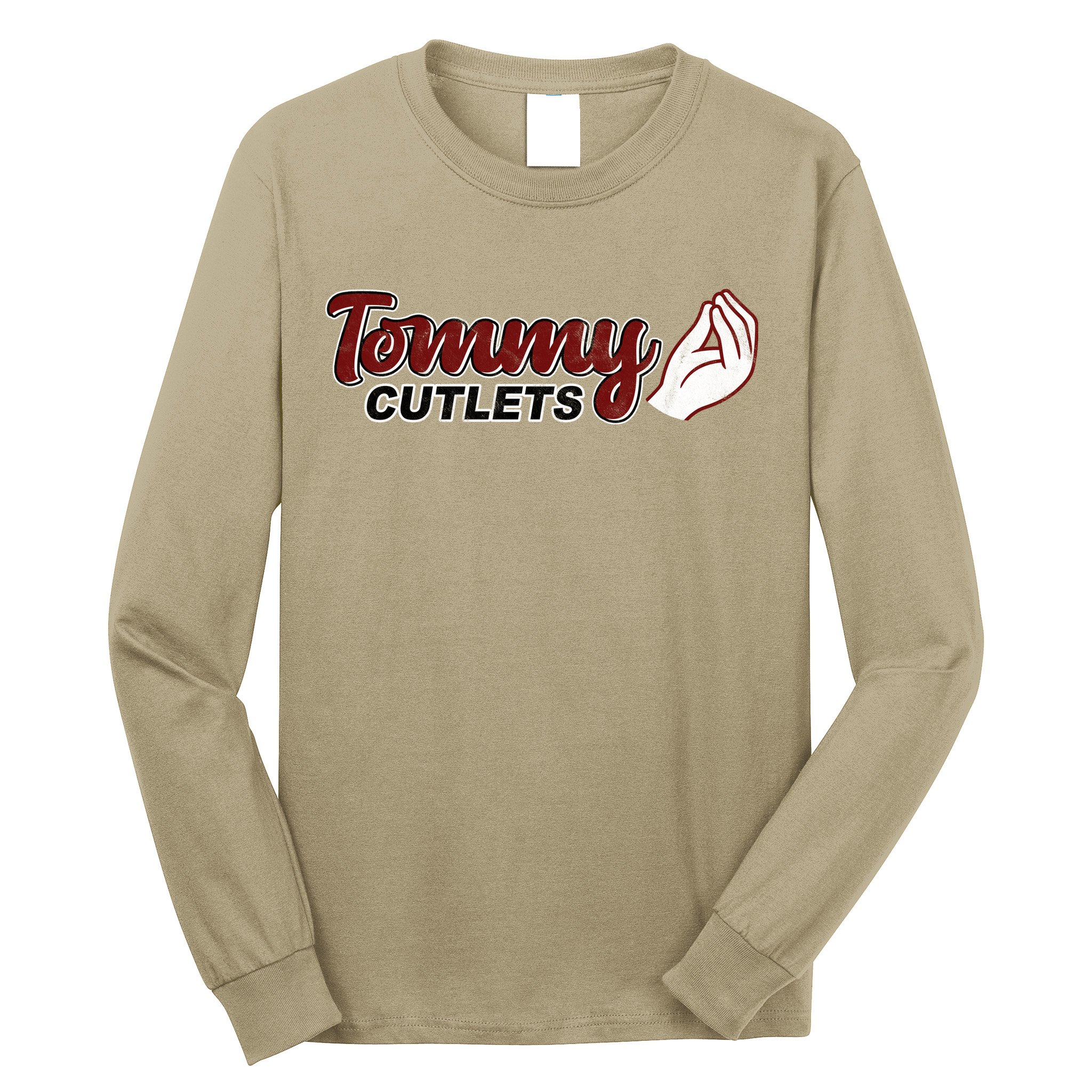 Tommy Cutlets Football Quarterback Funny Vintage Long Sleeve Shirt