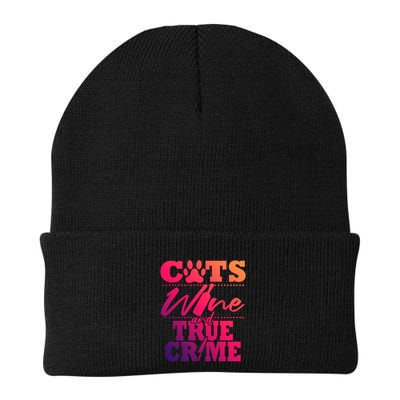 True Crime Fan Cat Mom Addict Wine Funny Gift Shows Podcasts Meaningful Gift Beanie
