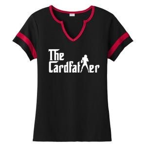 The Cardfather Funny Football Card Collector Trading Cards Ladies Halftime Notch Neck Tee