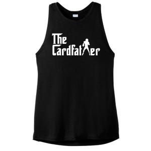 The Cardfather Funny Football Card Collector Trading Cards Ladies PosiCharge Tri-Blend Wicking Tank