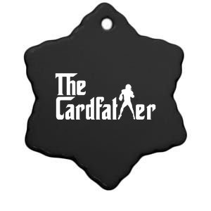 The Cardfather Funny Football Card Collector Trading Cards Ceramic Star Ornament