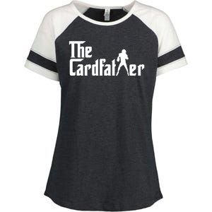 The Cardfather Funny Football Card Collector Trading Cards Enza Ladies Jersey Colorblock Tee