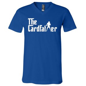 The Cardfather Funny Football Card Collector Trading Cards V-Neck T-Shirt