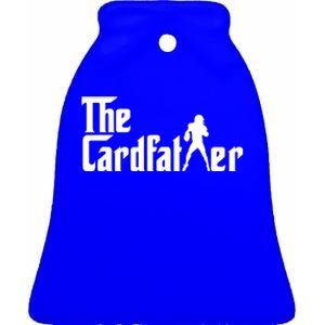 The Cardfather Funny Football Card Collector Trading Cards Ceramic Bell Ornament