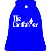 The Cardfather Funny Football Card Collector Trading Cards Ceramic Bell Ornament