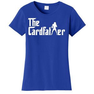 The Cardfather Funny Football Card Collector Trading Cards Women's T-Shirt