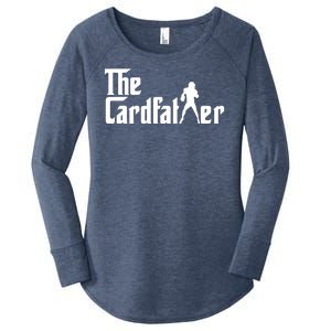 The Cardfather Funny Football Card Collector Trading Cards Women's Perfect Tri Tunic Long Sleeve Shirt