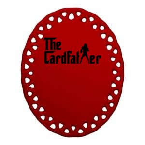 The Cardfather Funny Football Card Collector Trading Cards Ceramic Oval Ornament