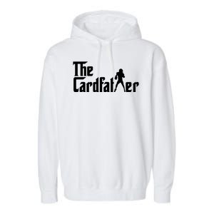 The Cardfather Funny Football Card Collector Trading Cards Garment-Dyed Fleece Hoodie