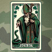 Tarot Card Funny St Patricks Day Gon Git St Patrick Legacy Tie Dye Trucker Hat