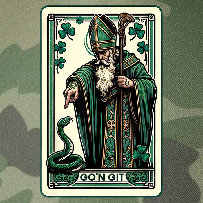 Tarot Card Funny St Patricks Day Gon Git St Patrick Legacy Tie Dye Trucker Hat