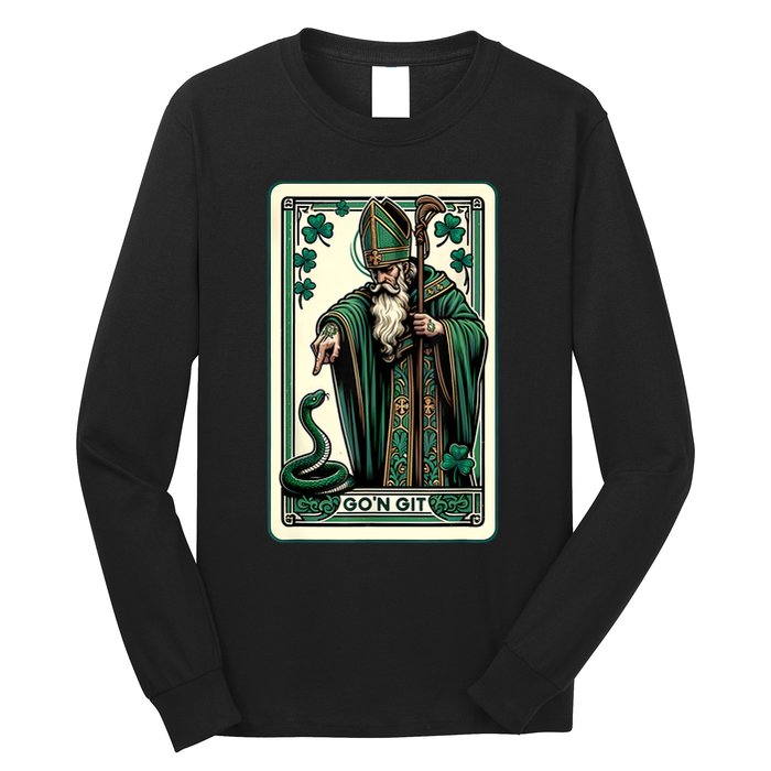 Tarot Card Funny St Patricks Day Gon Git St Patrick Long Sleeve Shirt