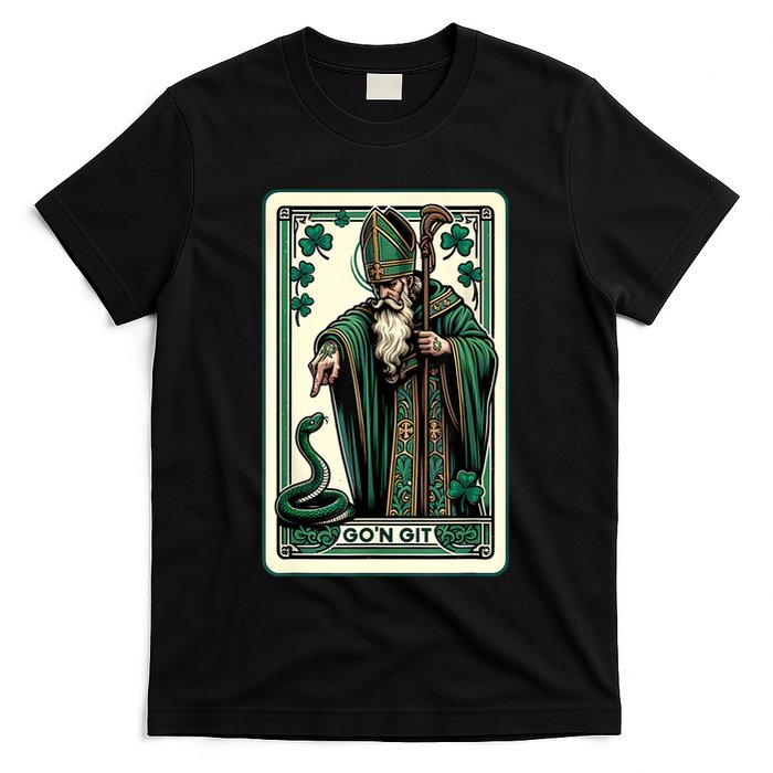 Tarot Card Funny St Patricks Day Gon Git St Patrick T-Shirt