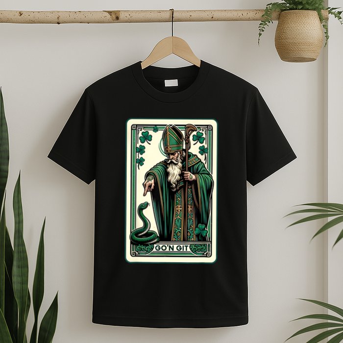 Tarot Card Funny St Patricks Day Gon Git St Patrick T-Shirt