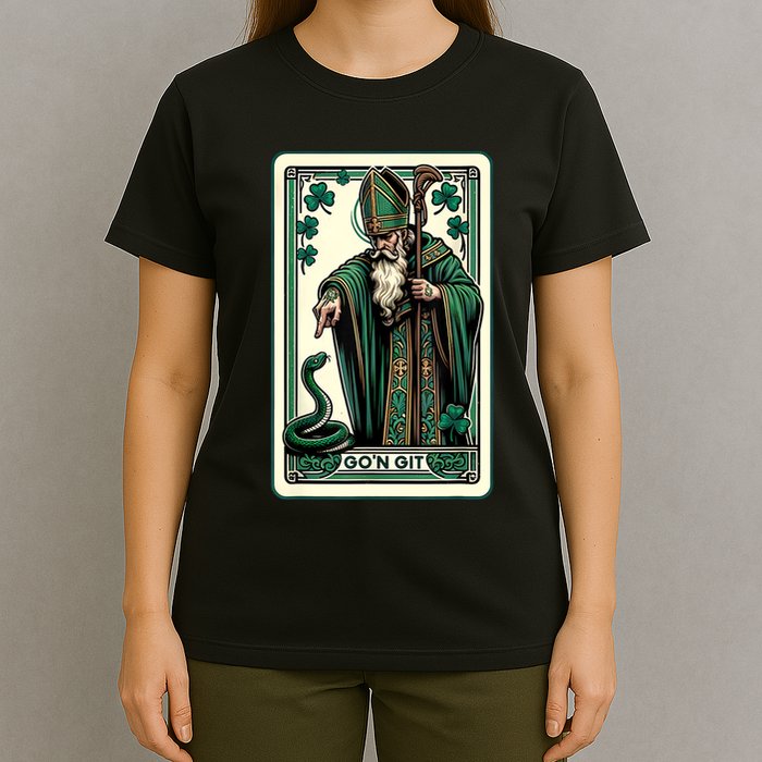 Tarot Card Funny St Patricks Day Gon Git St Patrick T-Shirt