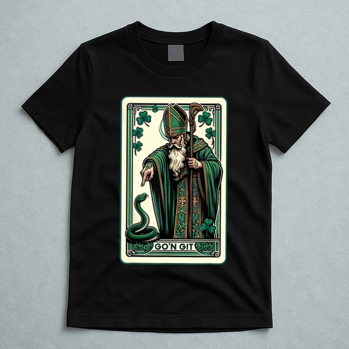 Tarot Card Funny St Patricks Day Gon Git St Patrick T-Shirt