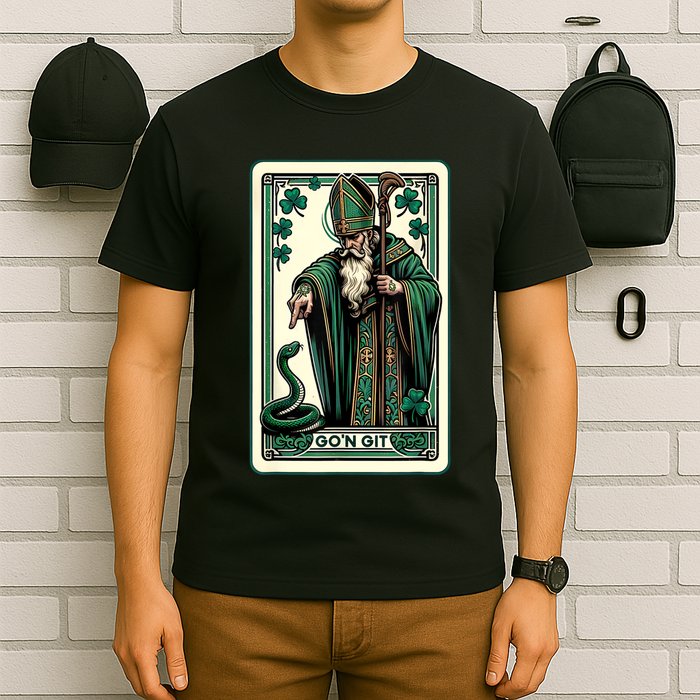 Tarot Card Funny St Patricks Day Gon Git St Patrick T-Shirt