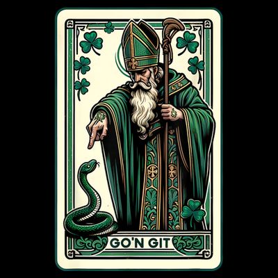 Tarot Card Funny St Patricks Day Gon Git St Patrick T-Shirt