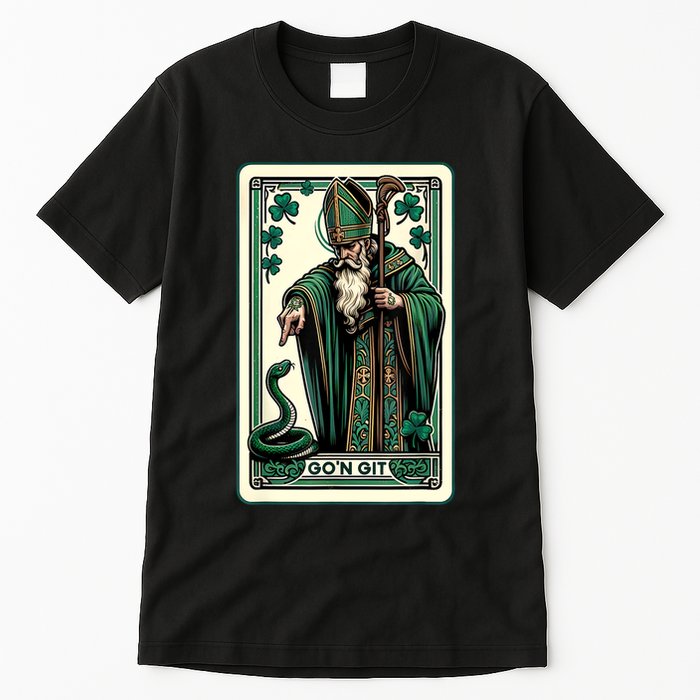 Tarot Card Funny St Patricks Day Gon Git St Patrick Tall T-Shirt