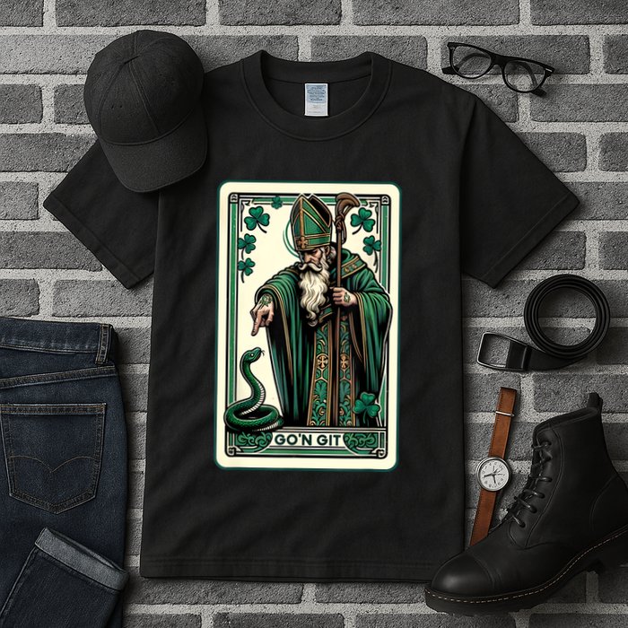 Tarot Card Funny St Patricks Day Gon Git St Patrick Tall T-Shirt