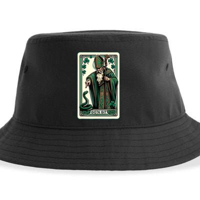 Tarot Card Funny St Patricks Day Gon Git St Patrick Sustainable Bucket Hat