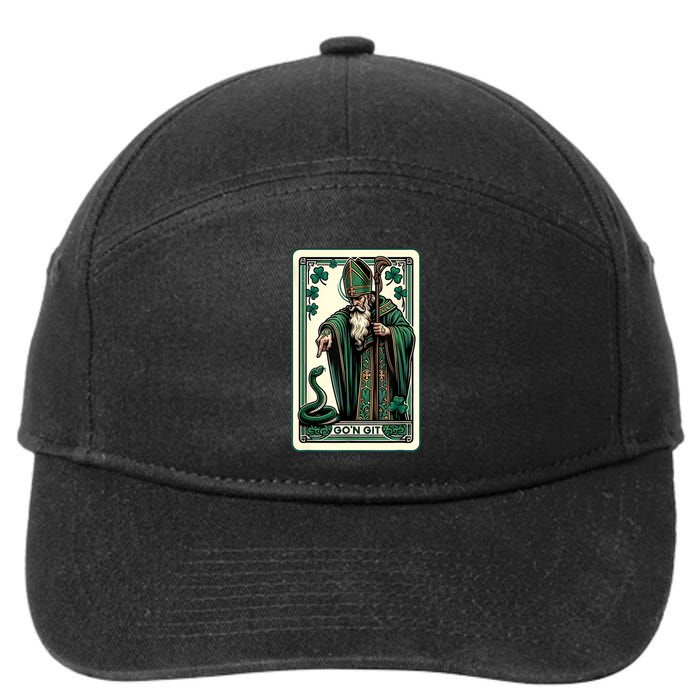 Tarot Card Funny St Patricks Day Gon Git St Patrick 7-Panel Snapback Hat