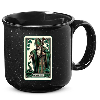 Tarot Card Funny St Patricks Day Gon Git St Patrick 15oz Campfire Ceramic Mug