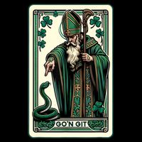 Tarot Card Funny St Patricks Day Gon Git St Patrick Drawstring Bag