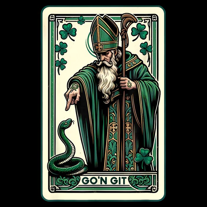 Tarot Card Funny St Patricks Day Gon Git St Patrick Drawstring Bag