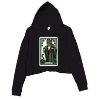 Tarot Card Funny St Patricks Day Gon Git St Patrick Crop Fleece Hoodie