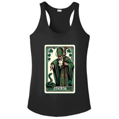 Tarot Card Funny St Patricks Day Gon Git St Patrick Ladies PosiCharge Competitor Racerback Tank